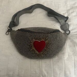 Mary Frances Fanny pack Brand new with detail heart